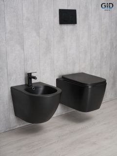 Унитаз подвесной Gid Tr2140Bm 62255Y черный матовый 51x35x37.5